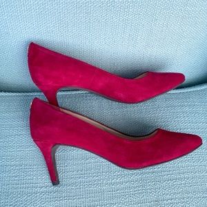 Cole Haan Raspberry Pink suede pumps